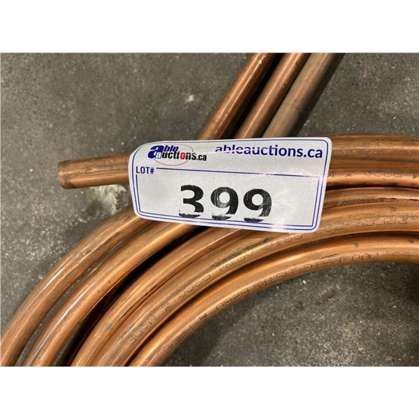 COPPER PIPE. 1/2" FLEXIBLE AND 3X OVER 10' 1/2" LENGTHS