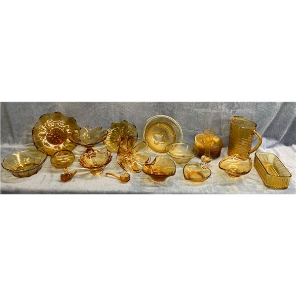 AMBER GLASSWARE