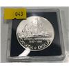 Image 1 : 1987 Canadian John Davis Proof Silver Dollar 23.3g 50% Silver