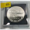 Image 1 : 1991 Canadian 175th Anniversary Of The Frontenac Dollar Coin  23.3g 50% Silver