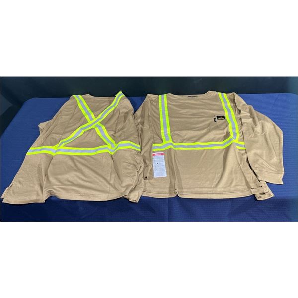 Bulk Lot of 56 UpTen Fire Resistant Long Sleeve Shirts in various sizes ranging from S-4XL