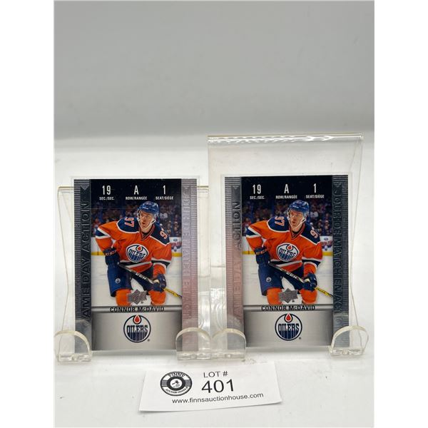 2019-20 Upper Deck Tim Hortons Game Day Action Connor McDavid Card # HGD-1