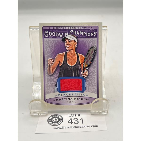 2019 Upper Deck Goodwin Champions Memorabilia Martina Hingis Tennis. Card #M-MH