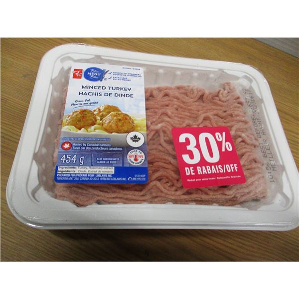 SHELF PULLS (AS IS):  MINCED TURKEY (454G)