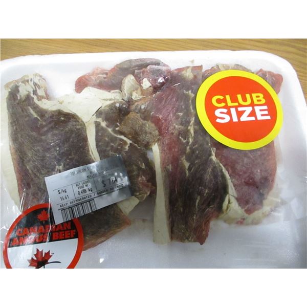 SHELF PULLS (AS IS):  TOP SIRLOIN STEAK (APPROX. $7.64)