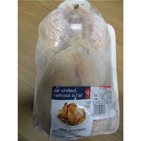 SHELF PULLS (AS IS):  WHOLE CHICKEN (APPROX. $12.46)