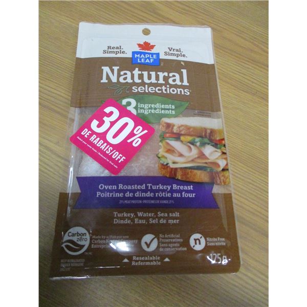 SHELF PULLS (AS IS):  OVEN ROASTED TURKEY BREAST (125G)