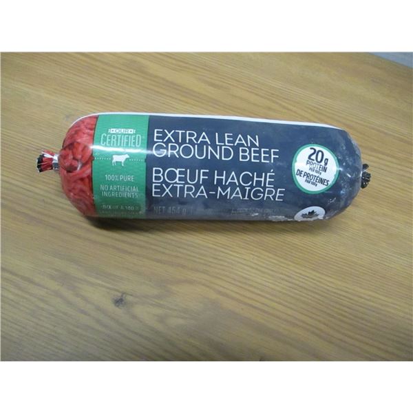 SHELF PULLS (AS IS):  EXTRA LEAN GROUND BEEF (454G)