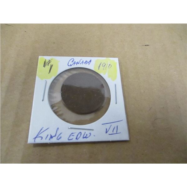 1910 CANADA KING EDWARD VII LARGE PENNY