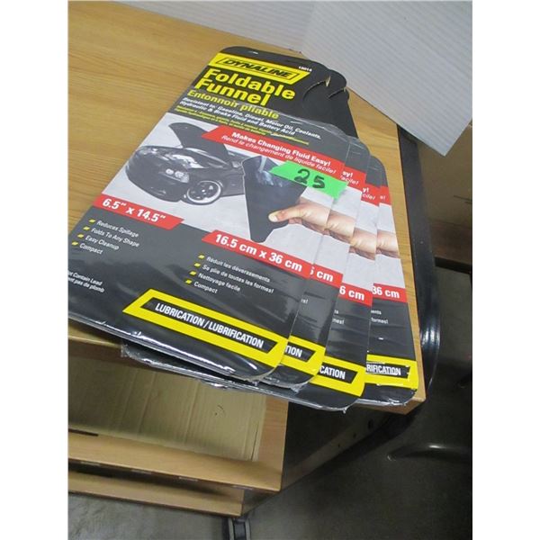 NEW:  4 FOLDABLE FUNNELS