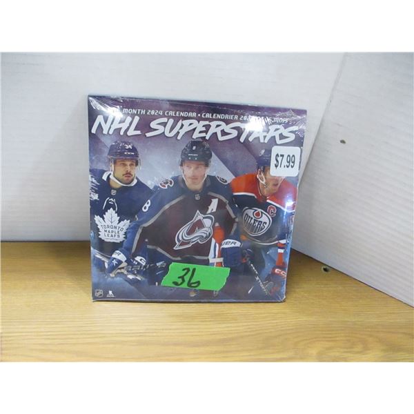 NEW:  16 MONTH "NHL SUPERSTARS" CALENDAR
