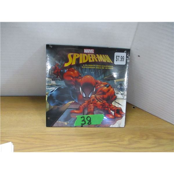 NEW:  SPIDERMAN 16 MONTH CALENDAR (7" X 7")
