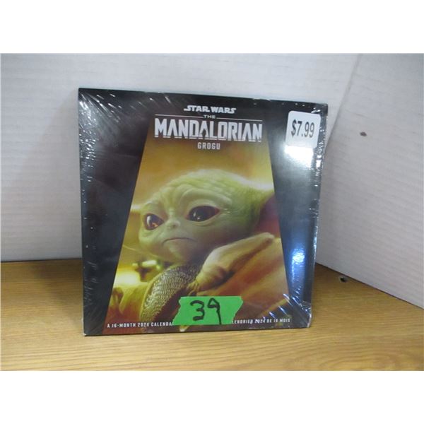 NEW:  MANDALORIAN 16 MONTH CALENDAR (7" X 7")