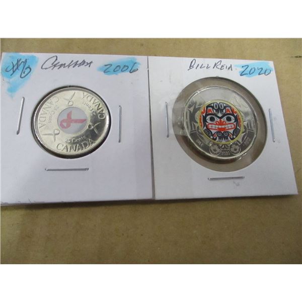 2020 CH/BU BILL REID CANADA TOONIE & 2006 QUARTER