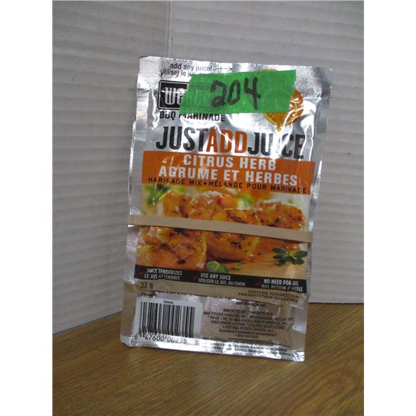 SHELF PULLS (AS IS):  BBQ MARINADE - 2 PACKAGES