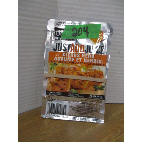 SHELF PULLS (AS IS):  BBQ MARINADE - 2 PACKAGES