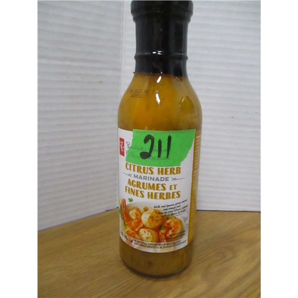 SHELF PULLS (AS IS):  CITRUS HERB MARINADE (350ML) - BOTTLE