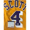 Image 2 : BYRON SCOTT SIGNED LA LAKERS BASKETBALL JERSEY (PSA COA)