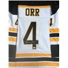 Image 1 : BOBBY ORR SIGNED FRAME READY JERSEY (JSA COA)