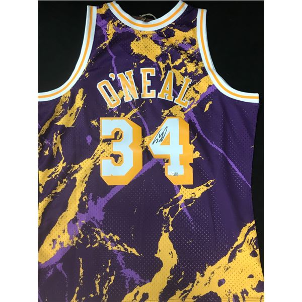 Maillot NBA Shaquille O'neal Los Angeles Lakers signé and Maillot NBA Shaquille O'neal Los Angeles Lakers signé and