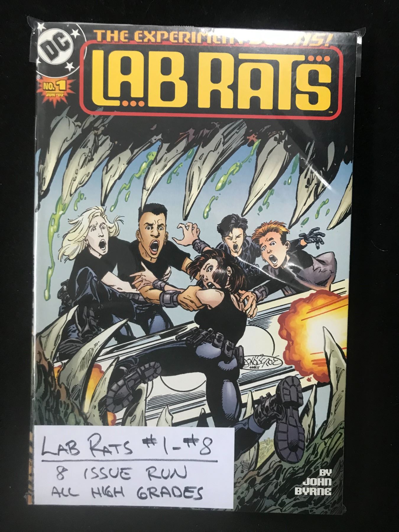 DC COMICS NO.1-8 LAB RATS (8 ISSUE RUN)