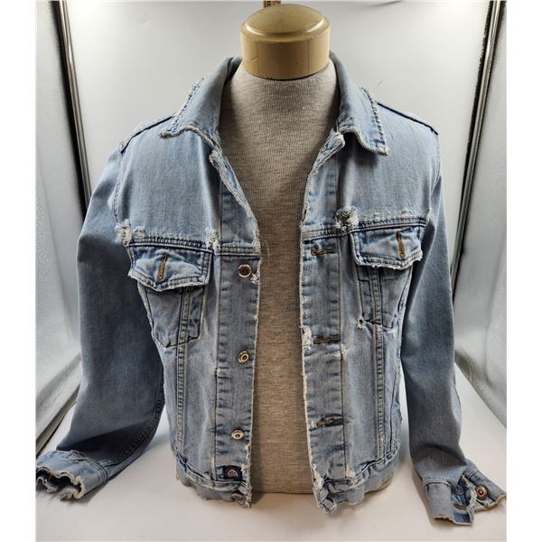 Vintage EGO JEANSWEAR Natural Dye Denim Jeans Jacket Zipper Pocket main image 1