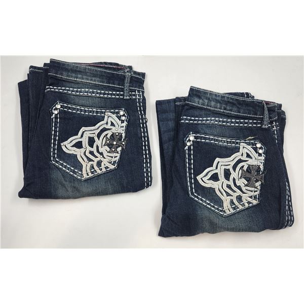 2 Pairs of New Rock 47' Jeans