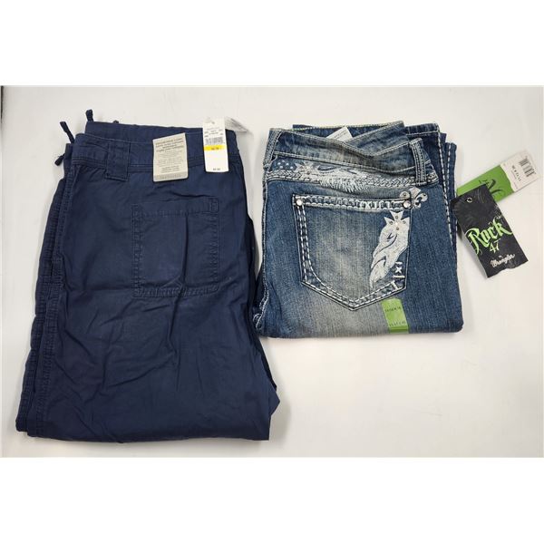 New Van Heusen Drawstring Capris and Rock 47' Jeans