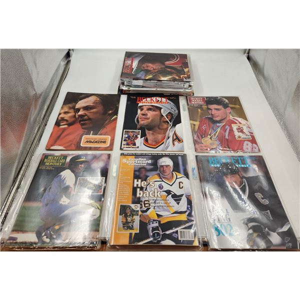 Vintage Beckett Sports Card Pricing Guides and Magazines