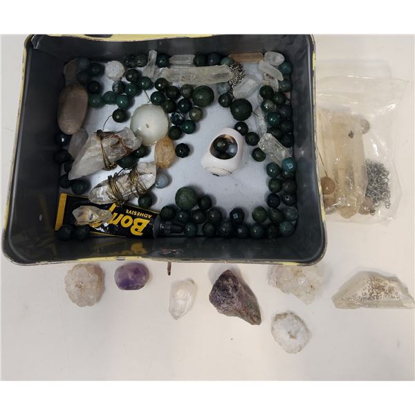 Collection of Crystals, Rocks and Minerals