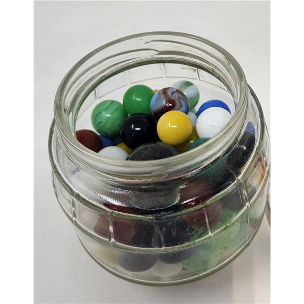 Jar of Vintage Marbles