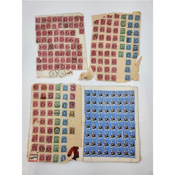 Vintage Book Full of Stamps