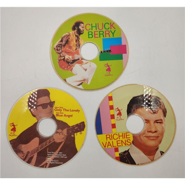 3 Vintage 45RPM Picture Discs
