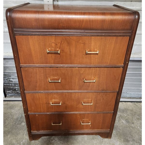Antique Art Deco Waterfall Dresser
