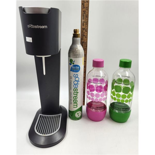 Soda Stream with Full CO2 Canister and 2 Bottles