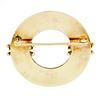 Image 3 : Retro Vintage 14k Yellow Gold 0.64 ctw Round Ruby Fluted Circle Wreath Brooch Pi