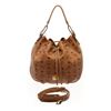 Image 1 : MCM Cognac Visetos Leather Bucket Bag