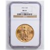 Image 1 : 1923 $20 Double Eagle Gold Coin NGC MS63