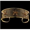 Image 2 : 2.25 ctw Diamond Cuff Bracelet - 14KT Yellow and Rose Gold