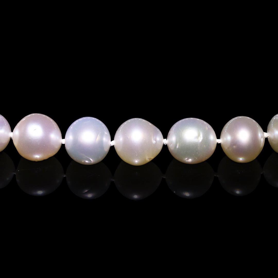 11mm to 14mm South Sea Pearl 14K White Gold Necklace