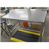 Image 1 : Metal Work Table 48"x30"x35"H