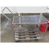 Image 1 : Rolling Cart w/ Slatted Top & Undershelf 36"x18"x29"H
