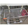 Image 2 : Rolling Cart w/ Slatted Top & Undershelf 36"x18"x29"H