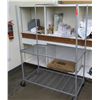 Image 1 : Rolling 2-Tier Adjustable Shelf 24"x48"x67"H