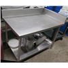 Image 1 : Metal Work Table w/ Raised Edges & Undershelf 29"x47"x34"H (contents not included)