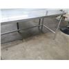 Image 2 : Metal Work Table w/ Raised Edges 68"x30"x34"H