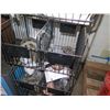 Image 8 : Rolling Metal Mesh Cart, Organizer Shelf & Contents: Hardware, Parts, Sealing Tape, etc