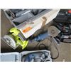 Image 2 : Multiple Power Tools: Ryobi Circular Saw, Reciprocating Saw, Grinder, Black & Decker Batteries, etc