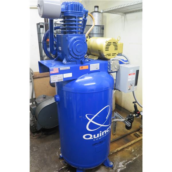 Quincy 253DS80VCB23 Air Compressor (Runs See Video)