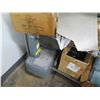 Image 8 : Metal Mesh Rolling 4-Tier Adjustable Shelf & Contents: Hardware, Parts, etc